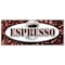 Signmission ESPRESSO BANNER SIGN coffee shop cafe beans cappuccino hot bar latte B-96 Espresso - alternate 1